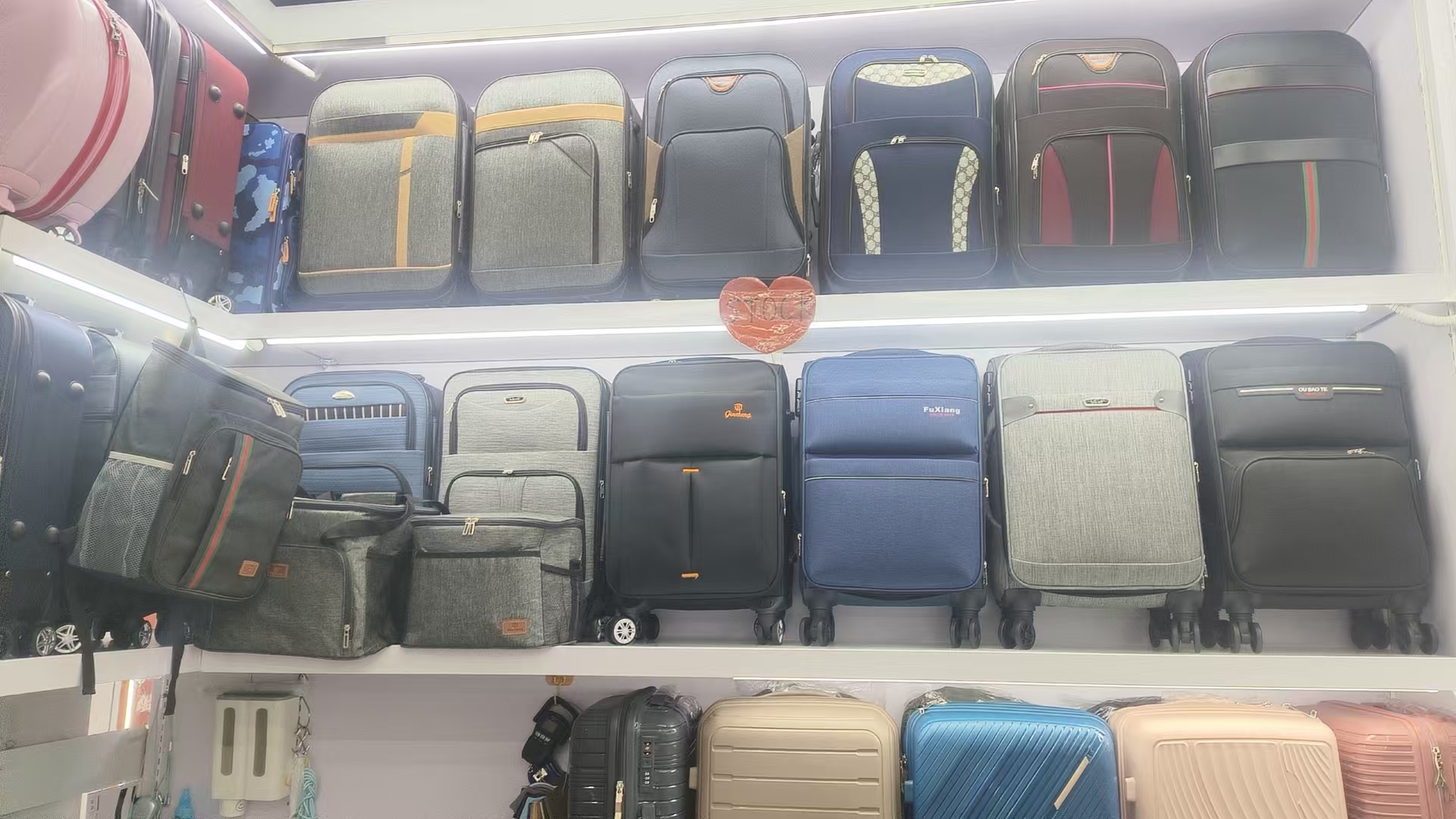 Fabric suitcase series